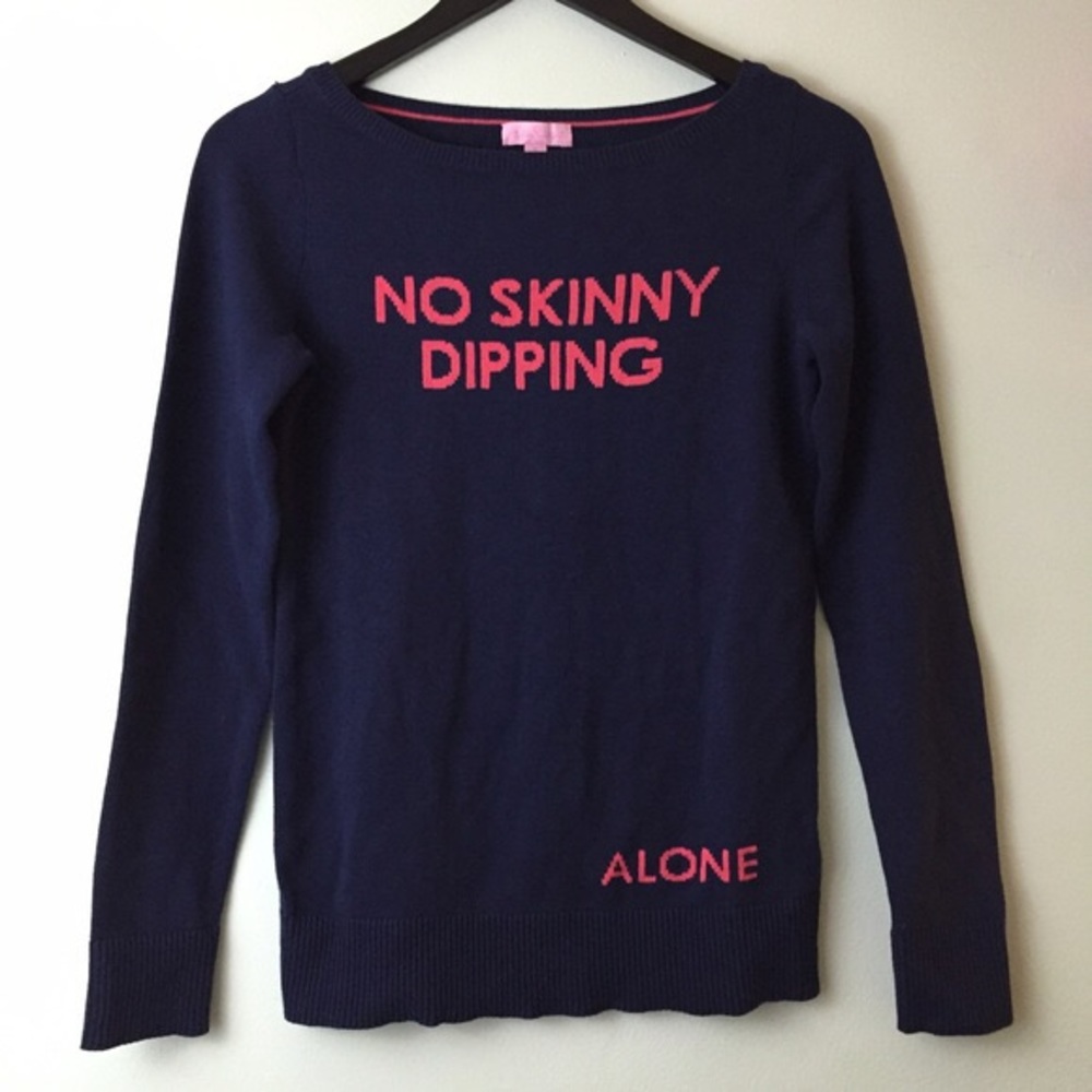 NWT Lilly Pulitzer No Skinny Dipping Alone Sweater
